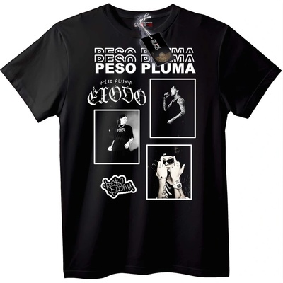 NOONEBRAND Тениска Peso Pluma Music - 2XL, White