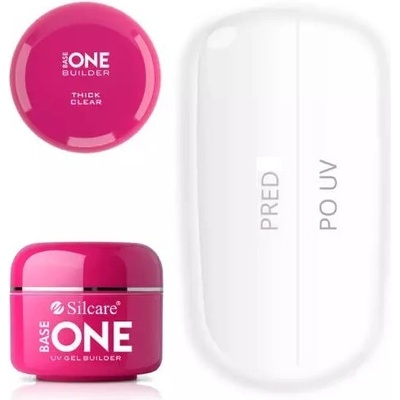 Silcare Base One hustý gél na nechty THICK Clear 5 g