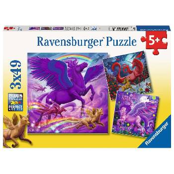 Image 1 of Ravensburger Пъзел Ravensburger от 3 x 49 части - Митично величие (5678)