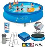 Intex Надземен надуваем басейн 457 х 122 см. с филтърна помпа, intex 26168np