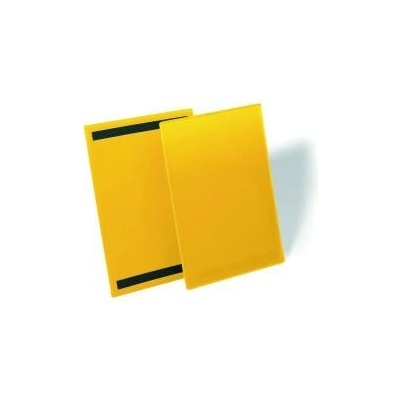DURABLE Magnetické vrecko na dokumenty 210x297mm na výšku 50ks žlté