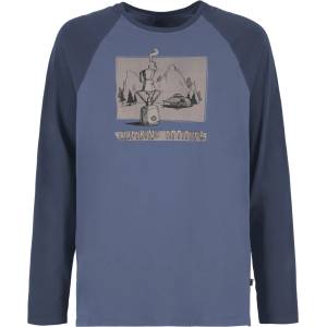 E9 Мъжка блуза с дълъг ръкав E9 Long Coffee Longsleeve - Steel Blue - размер M (216-7068-0713)
