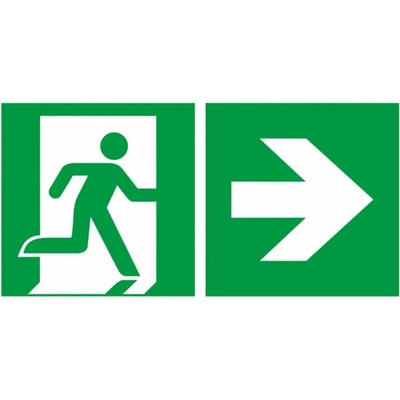 Tabulka – Nouzový východ vpravo – Zboží Dáma