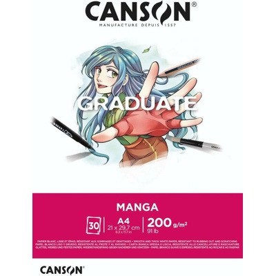 Canson Graduate Manga lep. A4 30l 200g