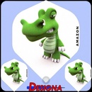 Designa Amazon 3D Life Crocodile F1602