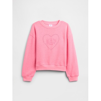 GAP Бебешки суитшърт с голям размер и лого GAP GAP | Rozov | Момичешки | XS
