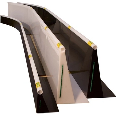 UC Florbalové mantinely 40x20 m Černá bez přepravních vozíků