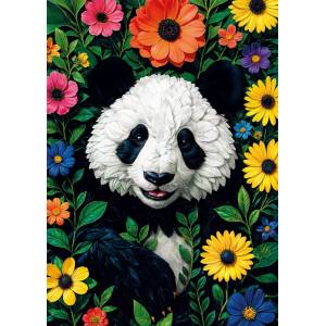 KS Games - Puzzle Blossoming Panda - 500 piese