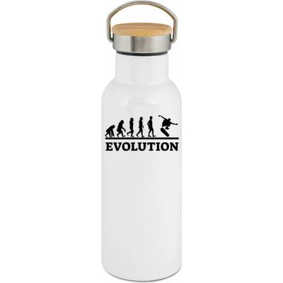 123TRIKO termoska Evolution skateboarding, bílý tisk 500 ml