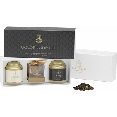 La Via del Té darčeková krabička čajov Golden Jubilee 2 x 40 g