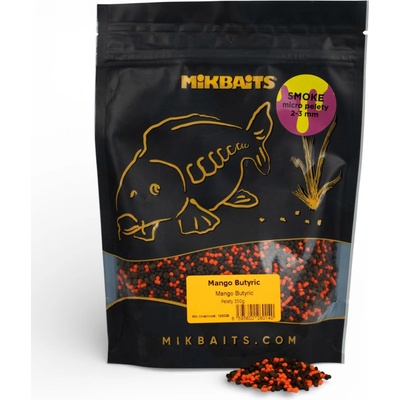 Mikbaits Smoke Micro Pelety 2-3 mm 350 g - Mango Butyric