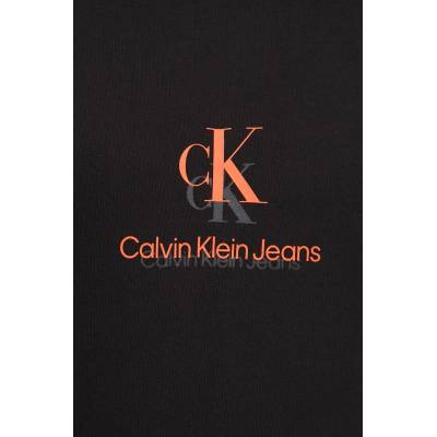 Calvin Klein Памучен суичър Calvin Klein Jeans в черно с принт J30J327470 (J30J327470)