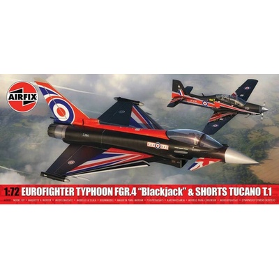Airfix Classic Kit letadla A40003 Eurofighter Typhoon FGR.4 Blackjack + Shorts Tucano T.1 Twin Pack 1:72
