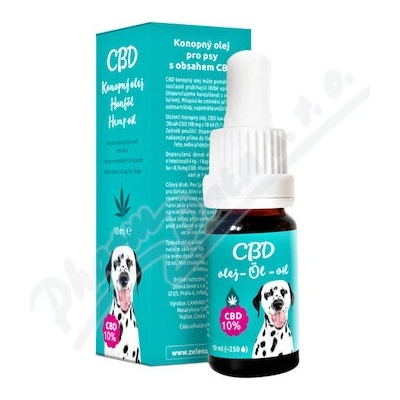 Zelená Země Olej CBD pro psy 10% 10 ml