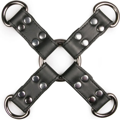 EasyToys Fetish Collection Black Leather Hogtie