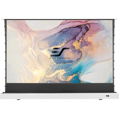 Elite Screens Подов прожекционен екран Pull Up Electric, опънат 268 x 151 см, EliteScreens Kestrel FTE121XH2-CLR, ALR ULTRA SHORT (FTE121XH2-CLR)