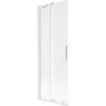 Mexen Velar 2-крилен раздвижен душ параван 75 x 150 cm, матиран, бял - 896-075-000-31-20 (896-075-000-31-20)