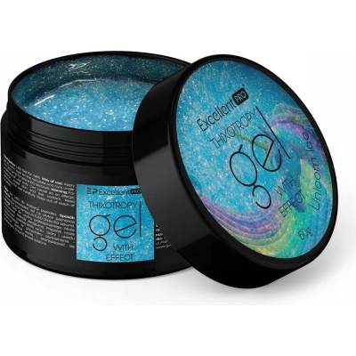 Excellent Pro Budující gel na nehty se třpytkami Unicorn Ice 50g