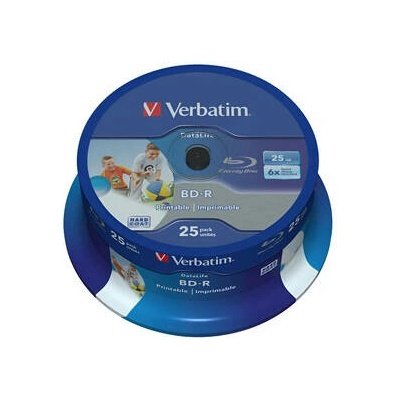 Verbatim BD-R SL 25GB 6x, printable, 25ks (43811)