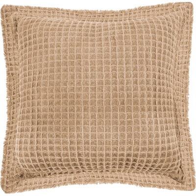 Tiseco Home Studio Бежова памучна декоративна възглавница Waffle, 45 x 45 cm - Tiseco Home Studio (3394SAND)