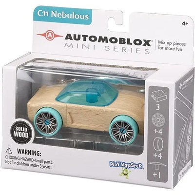 Play Monster Сглобяема дървена кола Play Monster Automoblox - Mini C11 Nebulous (109971)