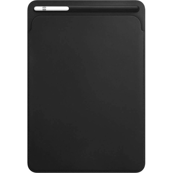 Apple Leather Sleeve - оригинален кожен калъф, тип джоб и отделение за Apple Pencil за iPad Pro 10.5 (2017) (черен)