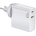 Makki Универсално зарядно за стена Makki Charger Wall GaN - USB Type-C/A 65W White - MAKKI-GN65W1A1C (MAKKI-GN65W1A1C)