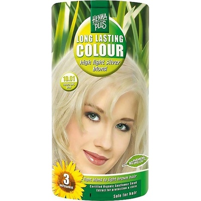 HennaPlus dlouhotrvající barva extra stříbrná blond 10.01 100 ml