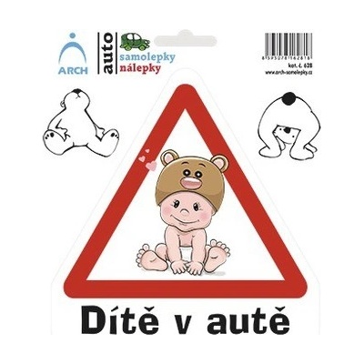 "Dítě v autě" - 150x175 mm – Zboží Mobilmania