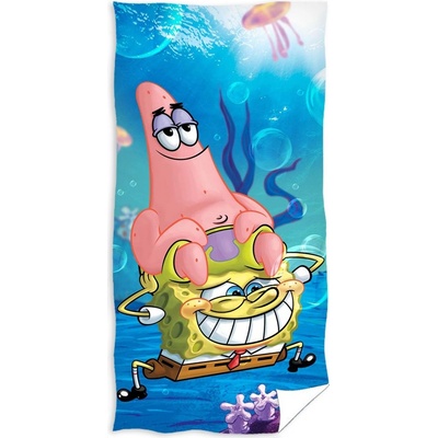 Carbotex Dětská osuška Sponge Bob 70 x 140 cm