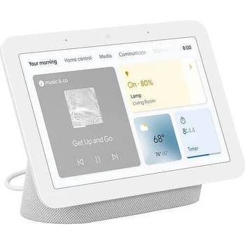 Google Смарт тонколона Google Nest Hub 2nd gen, Сензорен екран, Гласов асистент, Бял (GA01331-IT)