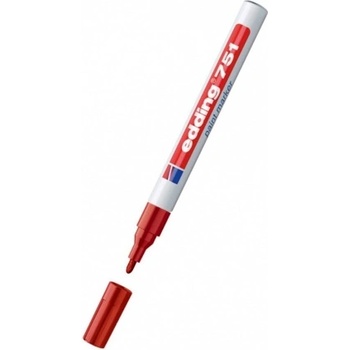 Image 1 of edding Маркер Edding 751, червен, от 1.0 до 3.0 mm, за различни повърхности (OK10000468)