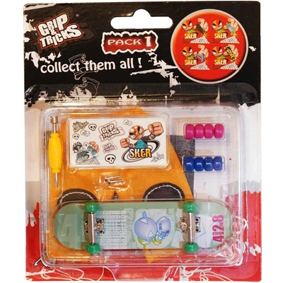 Grip & Tricks Играчка за пръсти Skateboard, тюркoаз (GT-FSO-M121)