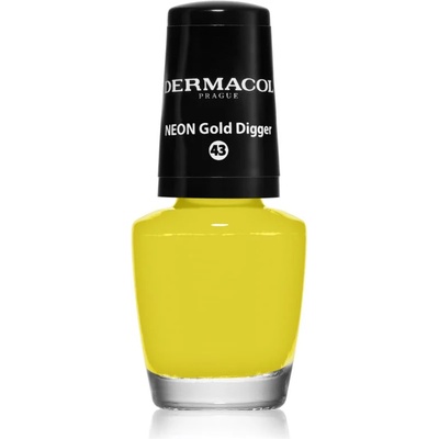 Dermacol Neon неонов лак за нокти цвят 43 Gold Digger 5ml