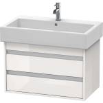 Duravit Ketho - Шкафче за умивалник 48x75x44 см, 2 чекмеджета, лъскаво бяло KT663702222 (KT663702222)