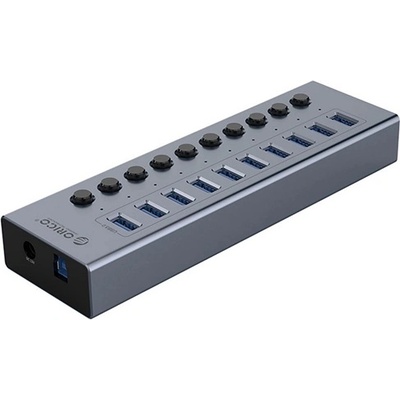 ORICO BT2U3-10AB Type-C HUB 10in1 хъб, 100 cm, светлосив (BT2U3-10AB)