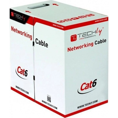 TECHLY ITP6-UTP-ICH мрежов кабел Сив 305 м Cat6 U/UTP (UTP) (028139)
