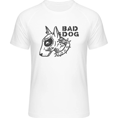 Mymate predĺžené tričko MY111 Diazjn Bad-Dog white