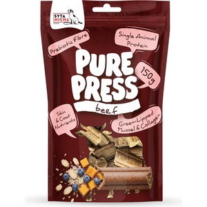 Syta Micha Студено пресовани лакомства с говеждо за кучета Pure Press Beef Cold Pressed Dog Treats 150 г