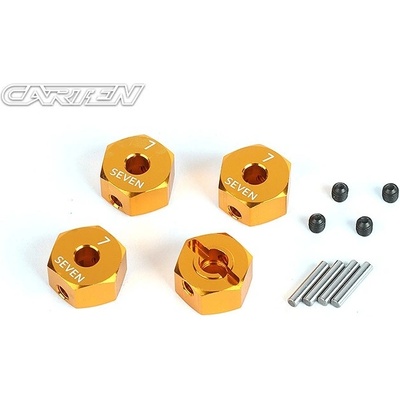 CARTEN 12 mm hliníkové unašeče kole 7 mm 4 ks