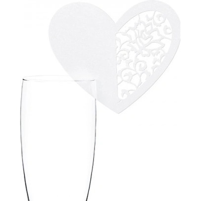 Paris Dekorace Svatební jmenovky srdce – Zboží Mobilmania