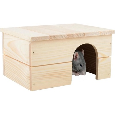 Vlastimil Morávek Domek dřevo králík rovná střecha 24 x 18 x 13 cm – Hledejceny.cz