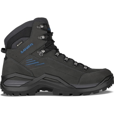 Lowa Мъжки туристически обувки Lowa Renegade Evo GTX Mid Wide Walking boots - Anthracite / Steel Blue - размер 41, 5 (019-1118-0113)