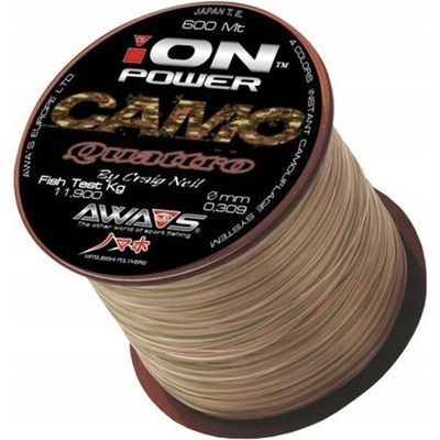 AWA-SHIMA Ion Power Camo Quattro 600 m 0,309 mm 11,9 kg