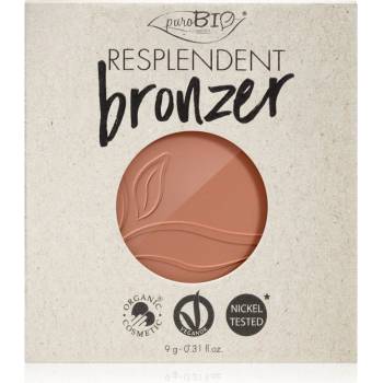 puroBIO Cosmetics Resplendent бронзант пълнител цвят 03 Beige Brown 9 гр