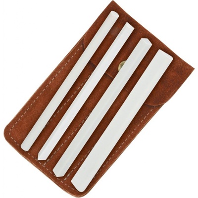Spyderco Ceramic File Set in Suede Snap-Close Pouch 400F