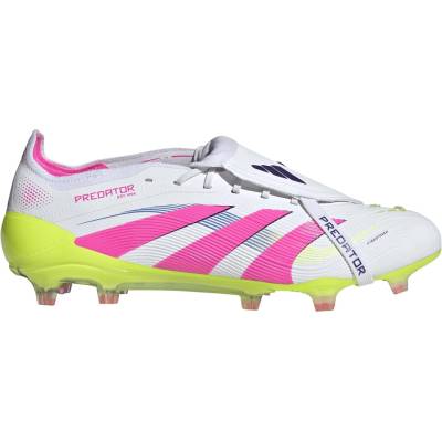Adidas Детски футболни бутонки Adidas Unisex Kids' Predator Elite Firm Ground Football Boots - Wht/Pink/Lem