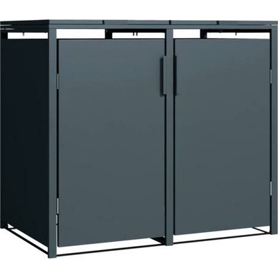 Konsta Kovový box 2x240l 132x80x116cm antracit – Zboží Dáma