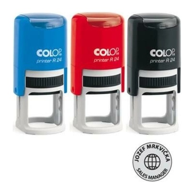 Colop Printer R24 Ø24mm odtlačok modrý