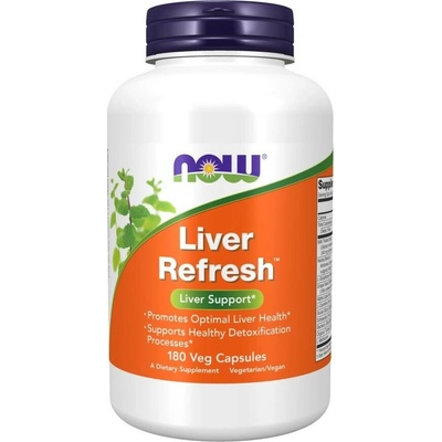 Now foods liver refresh 180 vegetariánskych kapsúl
